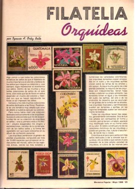 Filatelia - Orquídeas - Por Ignacio A. Ortiz-Bello - Mayo 1986