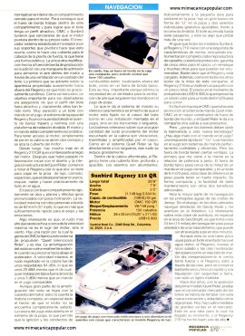 Probando Botes: Sunbird Regency 210 QR -Noviembre 1993