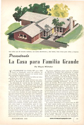 Presentando: La Casa para Familia Grande - Diciembre 1956