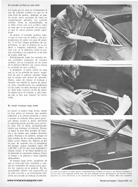 Cómo Pintar su Automóvil - Enero 1976