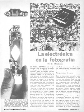 La electrónica en la fotografía - Octubre 1976