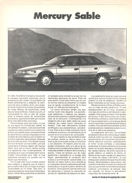 Ford Mercury Sable - Febrero 1992