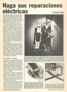Haga sus reparaciones eléctricas - Enero 1984