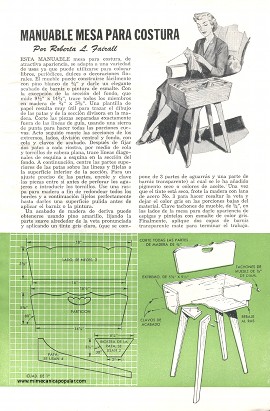 Manuable Mesa Para Costura - Abril 1952