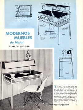 Construye Muebles de Metal - Mayo 1962