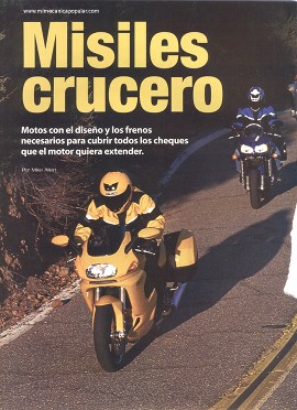 Comparamos 10 motocicletas para turismo - Agosto 2001