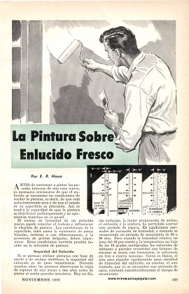 La Pintura Sobre Enlucido Fresco - Noviembre 1959