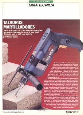 Taladros Martilladores - Rotomartillos - Enero 1993