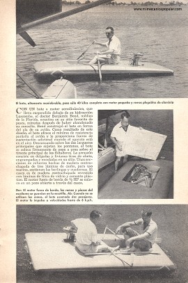 Vuele con su bote al lugar de pesca - Abril 1954