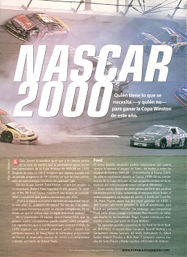 MP en las carreras -NASCAR 2000 - Marzo 2000