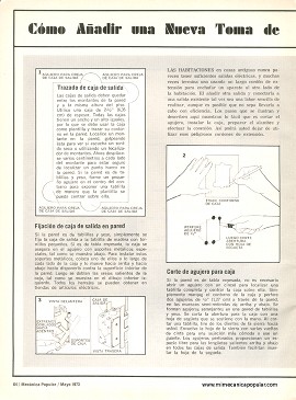 Cómo Añadir una Nueva Toma de Corriente Eléctrica - Mayo 1973
