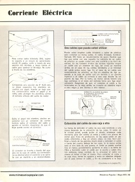 Cómo Añadir una Nueva Toma de Corriente Eléctrica - Mayo 1973