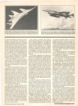 Aviones sin pilotos - Febrero 1980