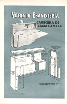 Cabecera de Cama Gemela - Noviembre 1955