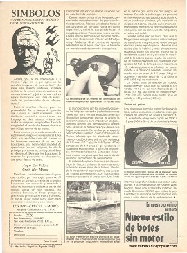 Nuevo carrete para pescar - Agosto 1982