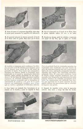 Cómo Reparar el Enlucido - Noviembre 1955