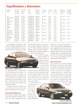 Comparamos los doce sedanes más atractivos - Febrero 1999