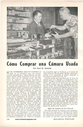 Cómo Comprar una Cámara Usada - Junio 1958