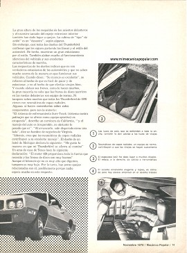 Informe de los Dueños: Ford Thunderbird 1970 - Noviembre 1970