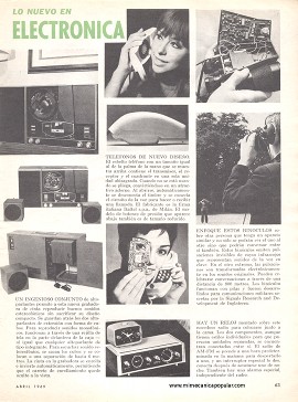 Lo Nuevo en Electrónica - Abril 1969