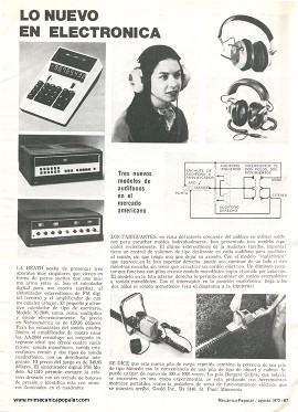 Lo Nuevo en Electrónica - Agosto 1972