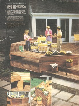 Mejore su patio con madera - Septiembre 1982