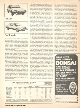 Los mejores autos, según sus dueños - Agosto 1982