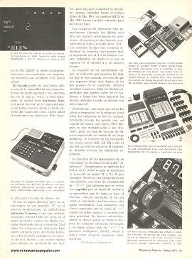 Las Minicalculadoras de Mayo 1973