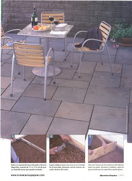 Diseña un patio de piedra natural - Mayo 2002