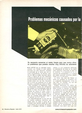 Problemas mecánicos causados por la suciedad - Julio 1971
