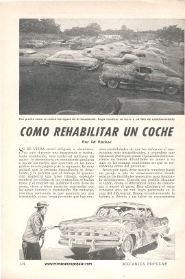 Cómo Rehabilitar un Coche Inundado - Julio 1953