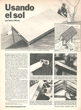 Usando el sol - Diciembre 1982