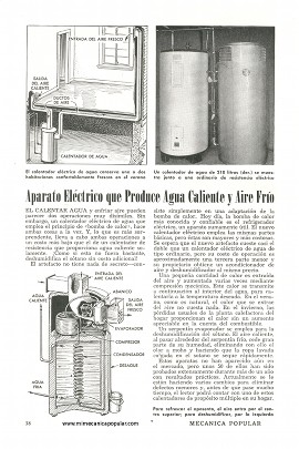 Aparato Eléctrico que Produce Agua Caliente y Aire Frío - Diciembre 1951