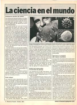 La ciencia en el mundo - Octubre 1981