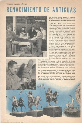 Renacimiento de Antiguas Artes Andinas - Diciembre 1951
