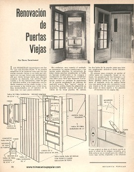 Renovación de Puertas Viejas - Noviembre 1965