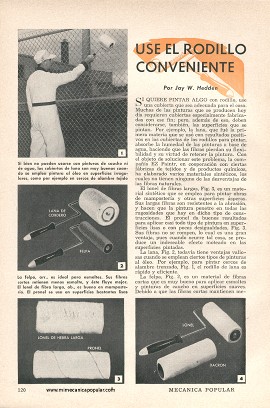 Use el Rodillo de Pintura Conveniente - Agosto 1956