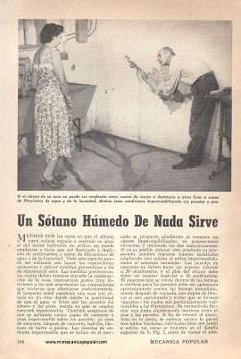 Un Sótano Húmedo De Nada Sirve - Abril 1951