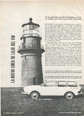 El Volkswagen 411 - Junio 1971