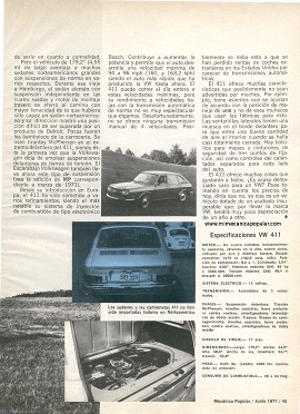 El Volkswagen 411 - Junio 1971