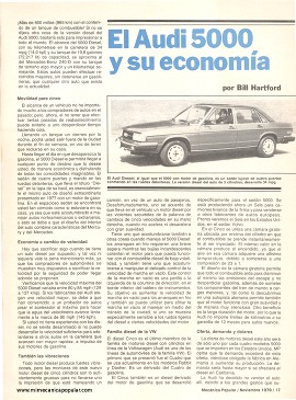El Audi 5000 diesel y su economía - Noviembre 1979