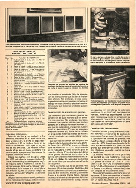 Construya sus armarios - Diciembre 1983