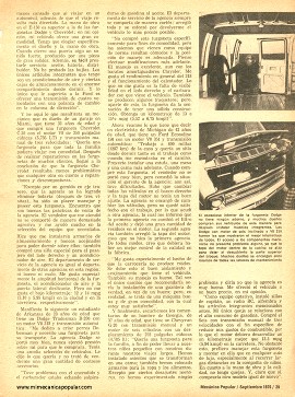 Informe de los dueños: Furgonetas Chevrolet, Dodge y Ford - Septiembre 1976