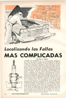 Localizando las Fallas Más Complicadas - Mayo 1960
