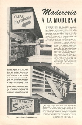 Maderería a la moderna - Julio 1954