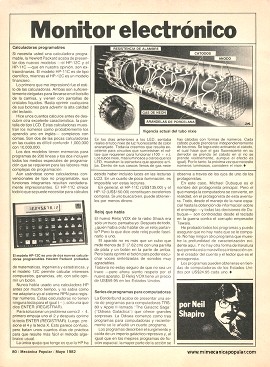 Monitor electrónico - Mayo 1982