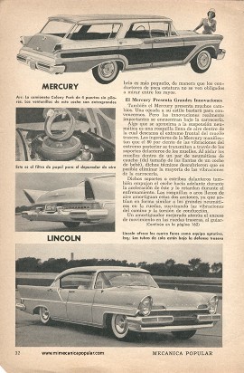 El Nuevo Ford es Más Bajo y Más Potente - Enero 1957