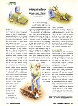 Preparando la tierra para el jardín - Julio 1998