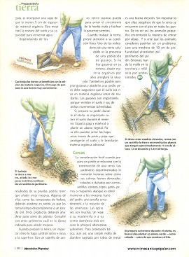 Preparando la tierra para el jardín - Julio 1998
