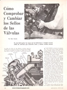 Cómo Comprobar y Cambiar los Sellos de las Válvulas - Febrero 1969